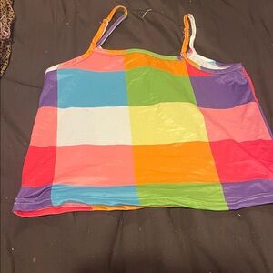 Colorful Plaid Tank Top